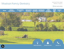 Tablet Screenshot of madisonfamilydds.com